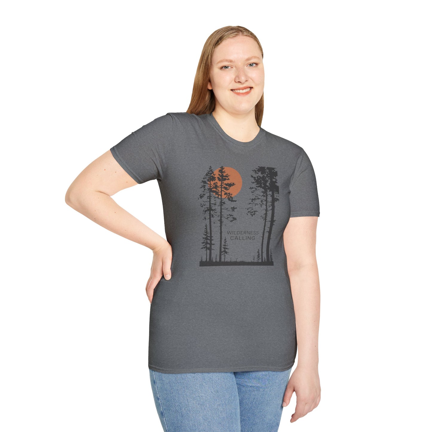 Pine Tree Moon Unisex T-Shirt