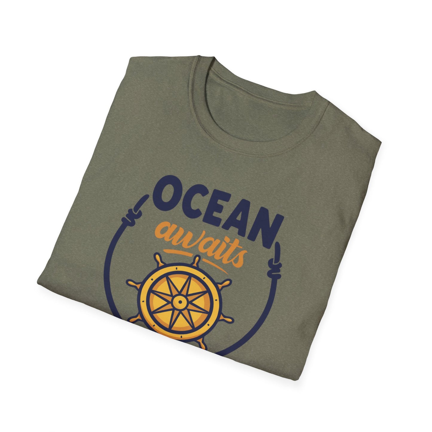 Ocean Awaits Compass, Unisex T-Shirt