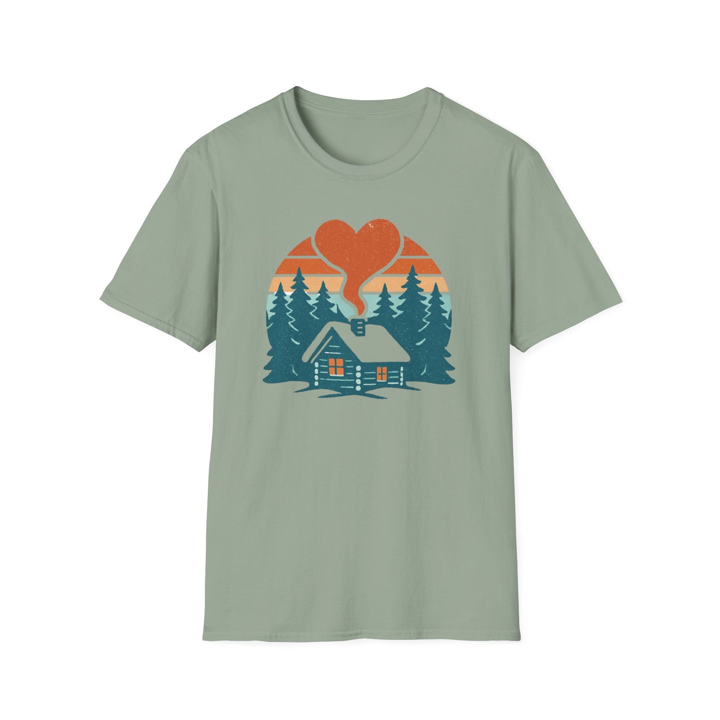 Cozy Log Cabin Unisex T-Shirt.