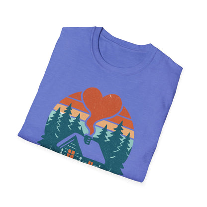 Cozy Log Cabin Unisex T-Shirt.