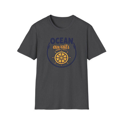 Ocean Awaits Compass, Unisex T-Shirt