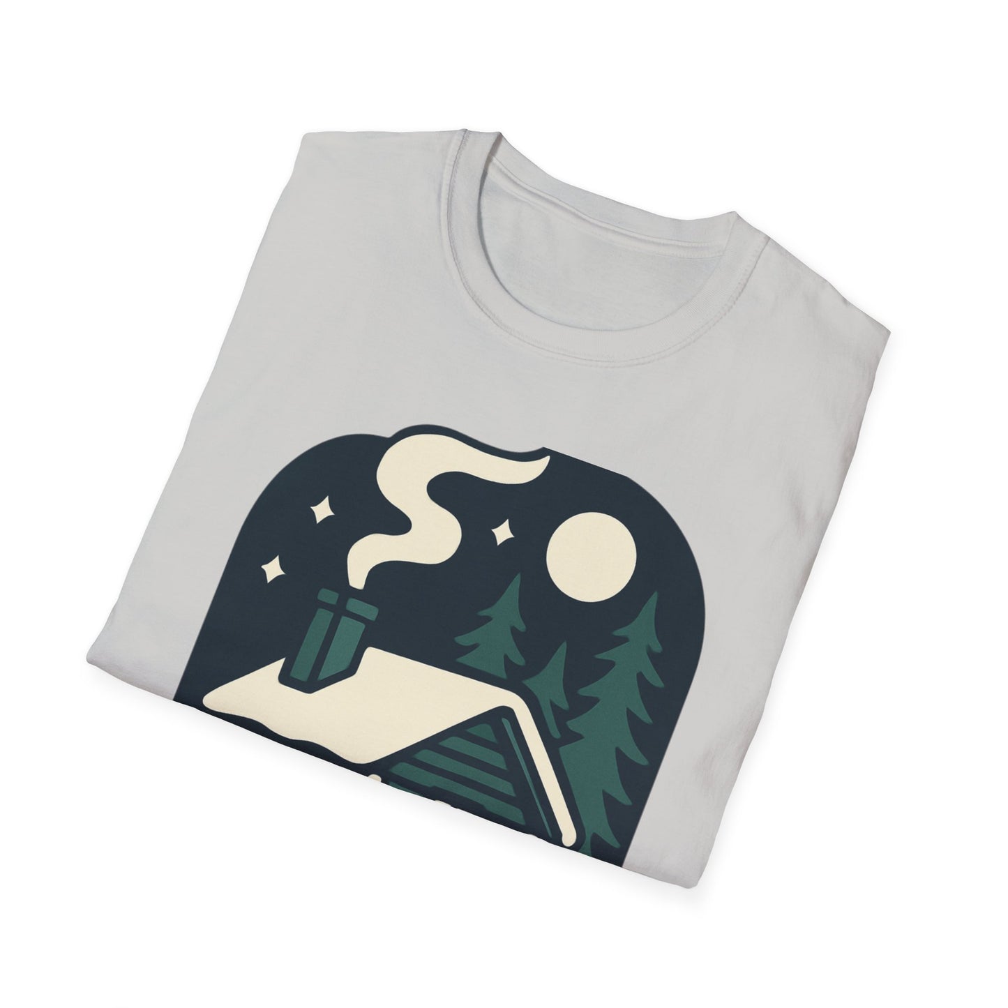 Winter Log Cabin Unisex T-shirt