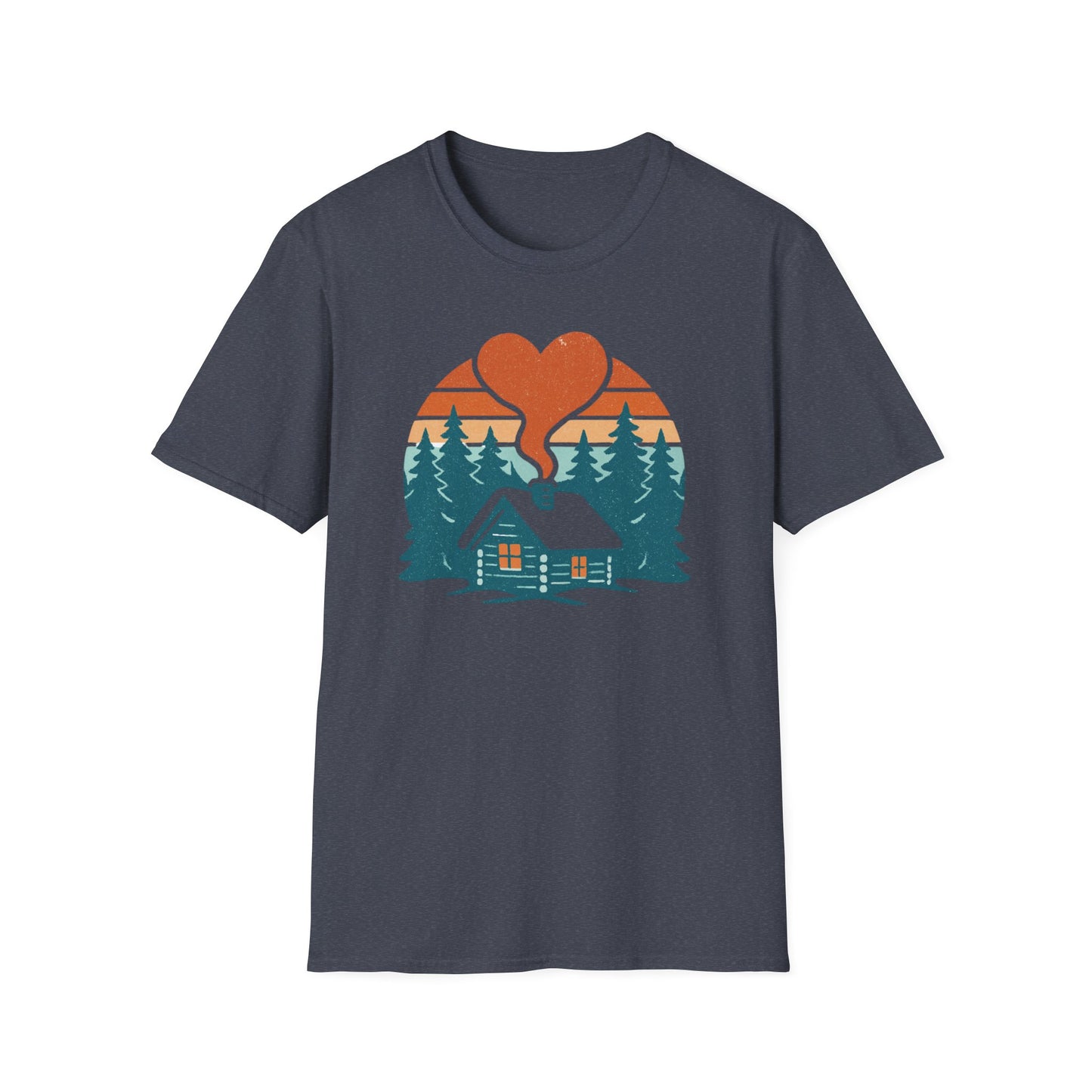 Cozy Log Cabin Unisex T-Shirt.