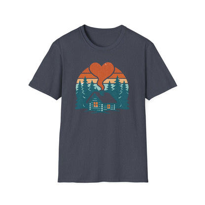 Cozy Log Cabin Unisex T-Shirt.