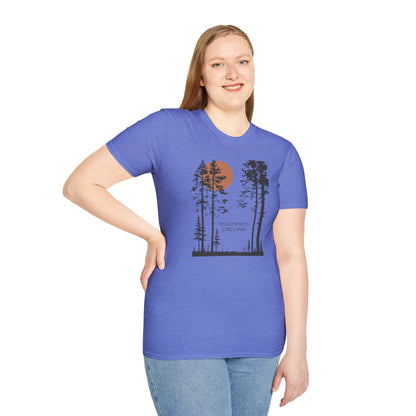 Pine Tree Moon  Unisex T-Shirt