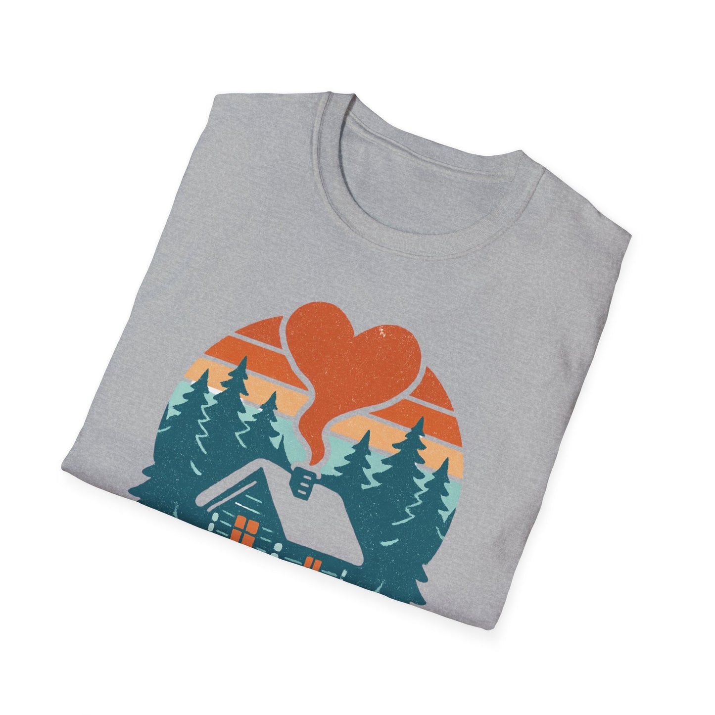 Cozy Log Cabin Unisex T-Shirt.