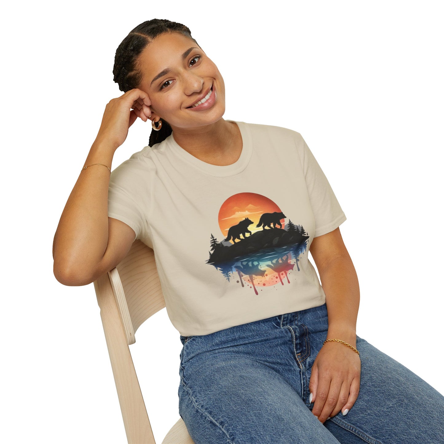 Wolf Pack Mountain Unisex T-Shirt