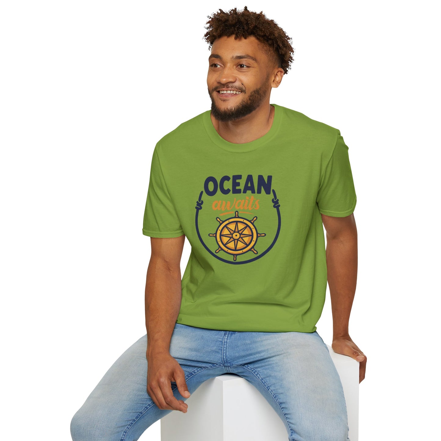 Ocean Awaits Compass, Unisex T-Shirt