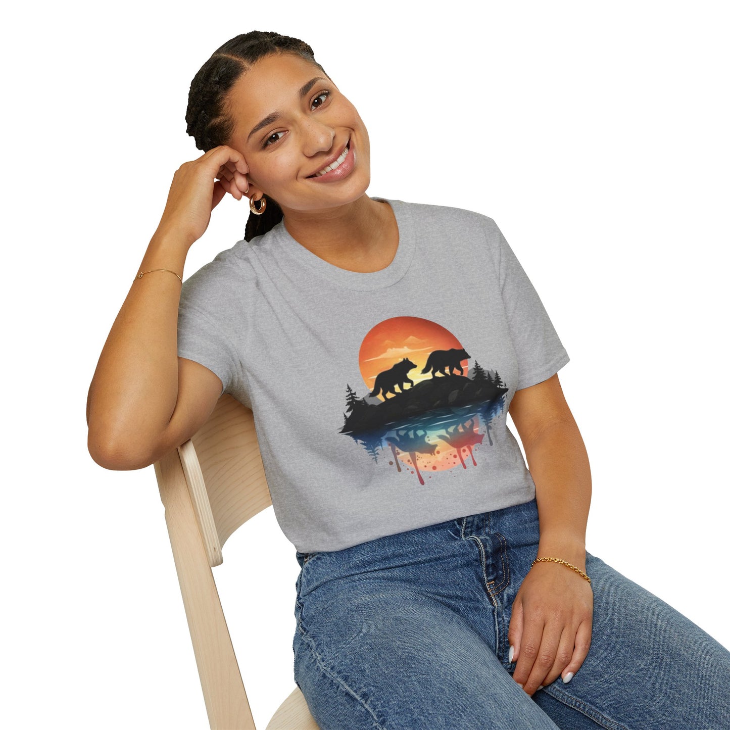 Wolf Pack Mountain Unisex T-Shirt