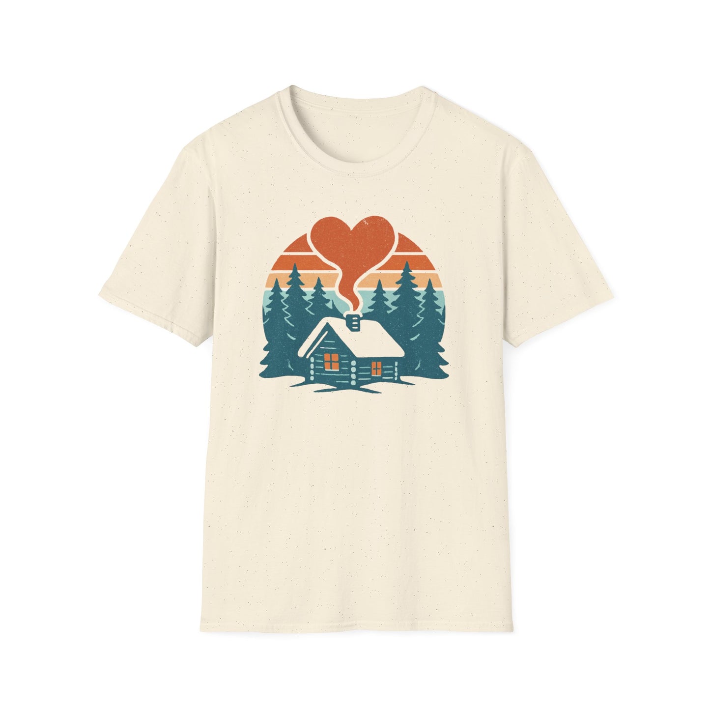 Cozy Log Cabin Unisex T-Shirt.