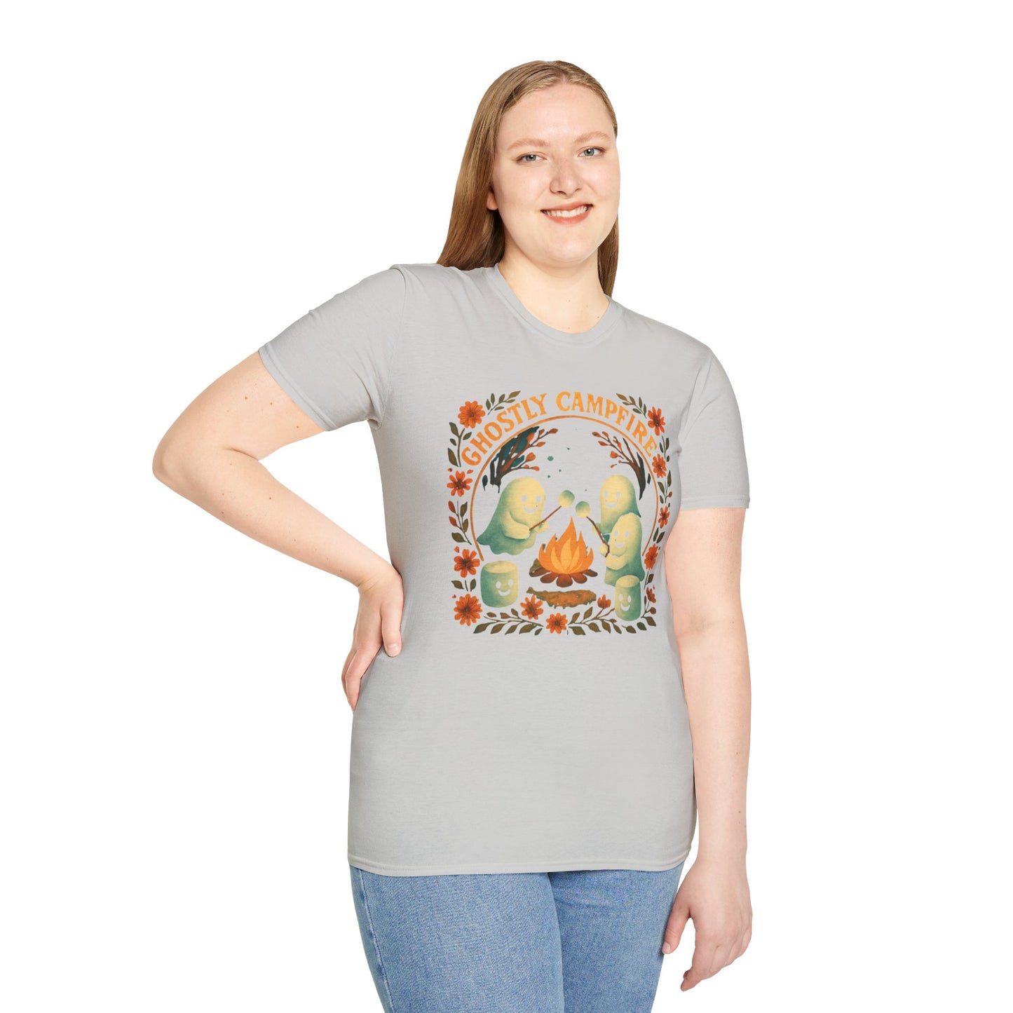 Ghostly Campfire Unisex T-shirt