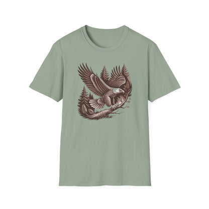 Majestic Eagle in Flight, Unisex T-Shirt