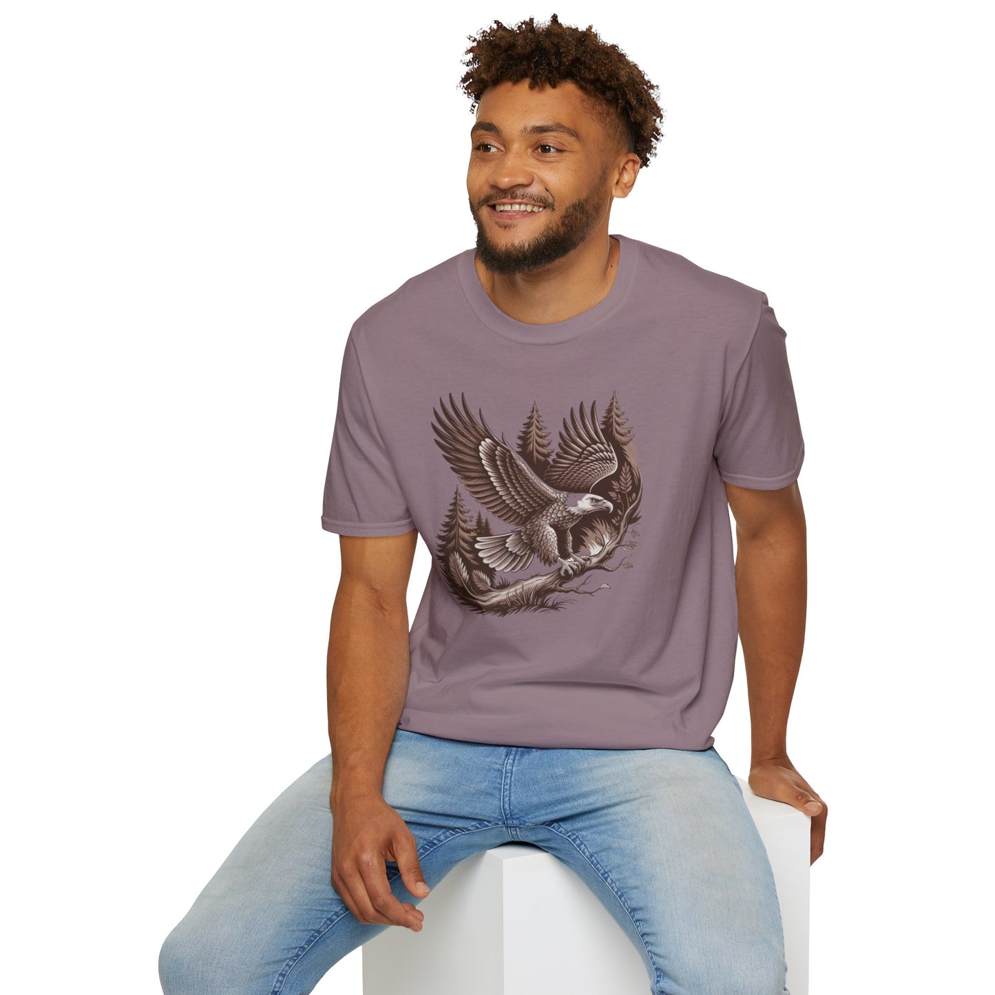 Majestic Eagle in Flight, Unisex T-Shirt