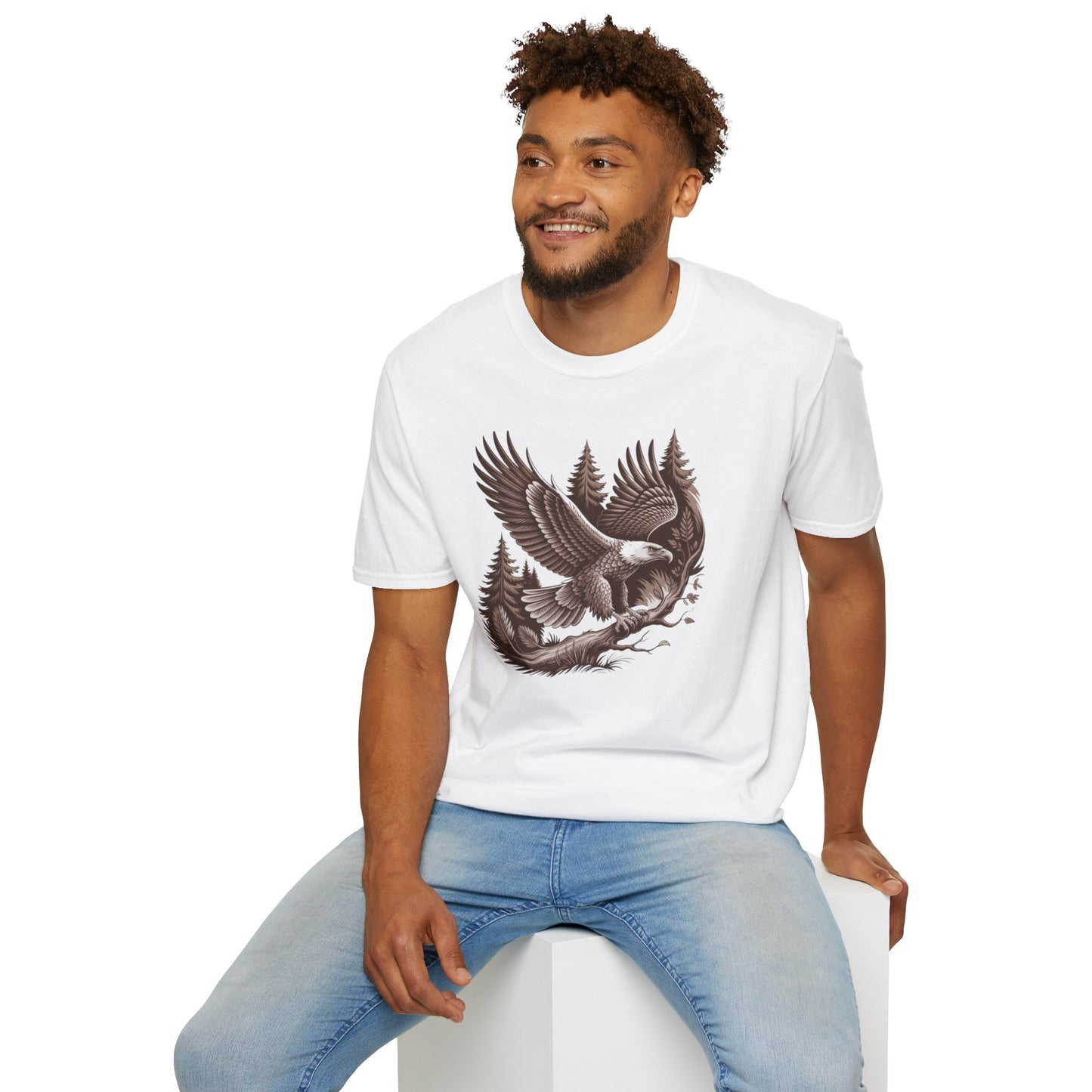 Majestic Eagle in Flight, Unisex T-Shirt