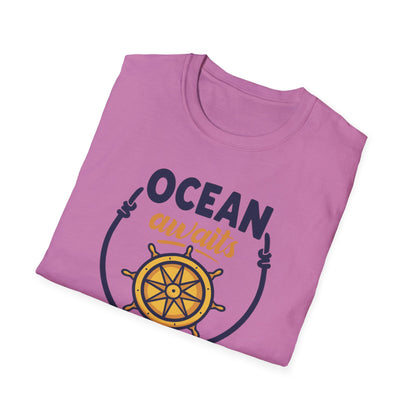 Ocean Awaits Compass, Unisex T-Shirt