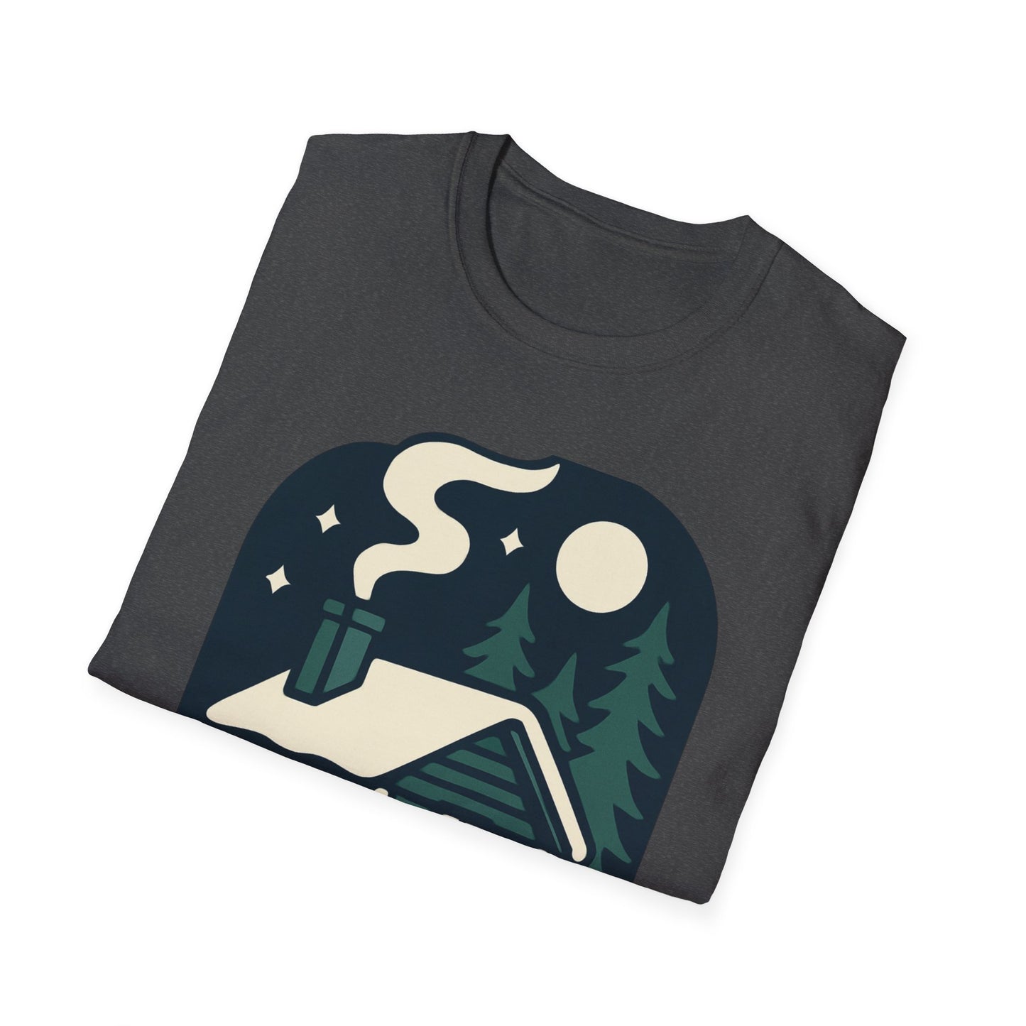 Winter Log Cabin Unisex T-shirt