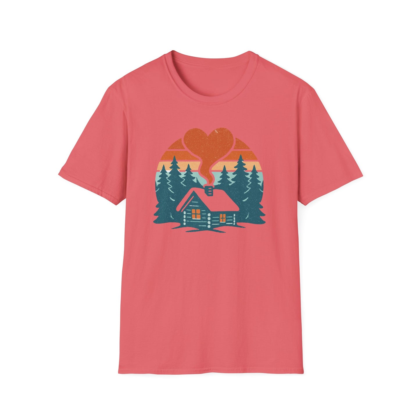 Cozy Log Cabin Unisex T-Shirt.