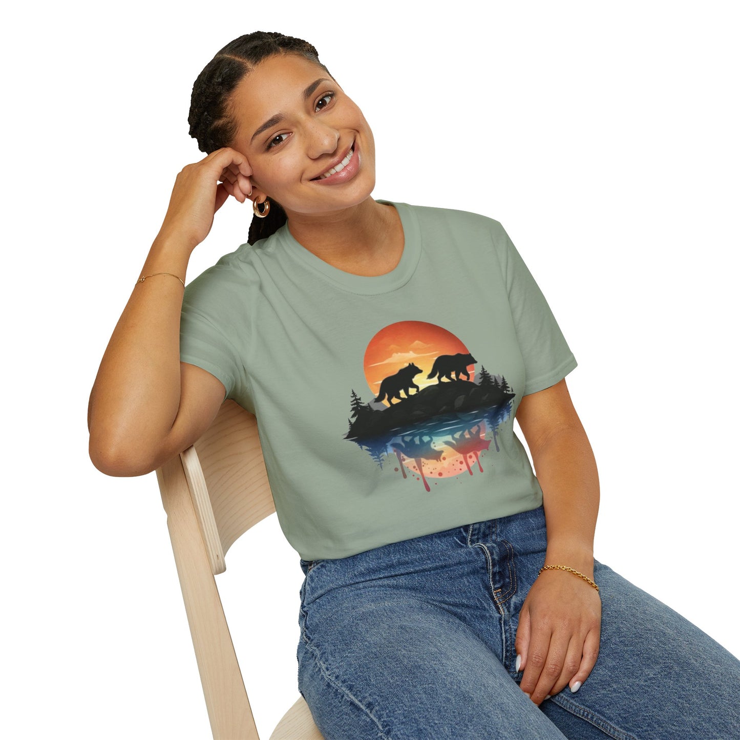 Wolf Pack Mountain Unisex T-Shirt