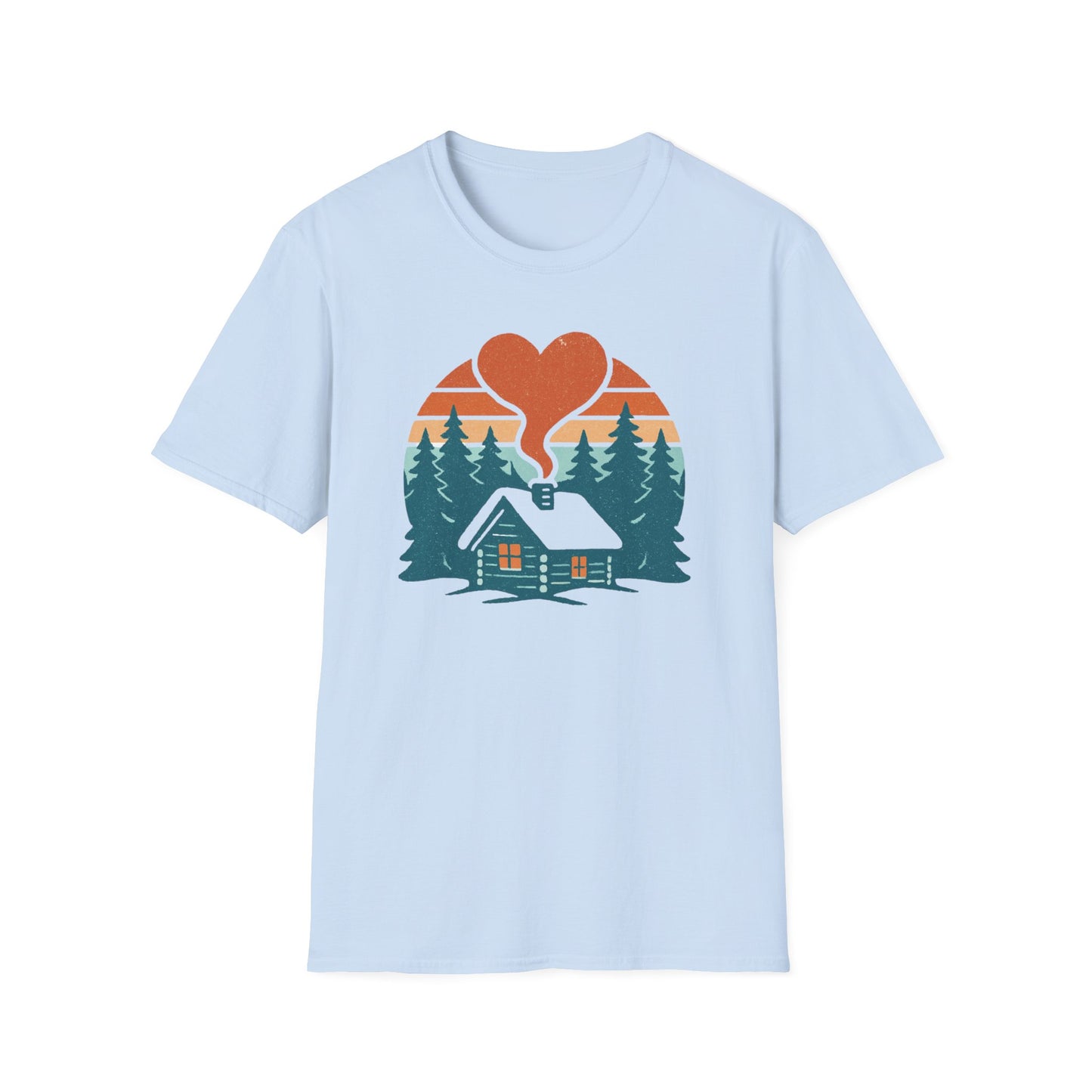 Cozy Log Cabin Unisex T-Shirt.