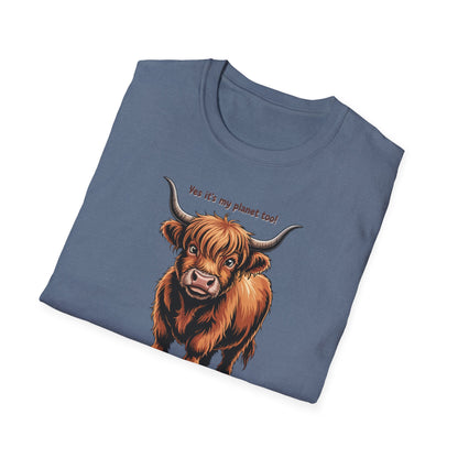Nature Highland Cow  Unisex T-Shirt