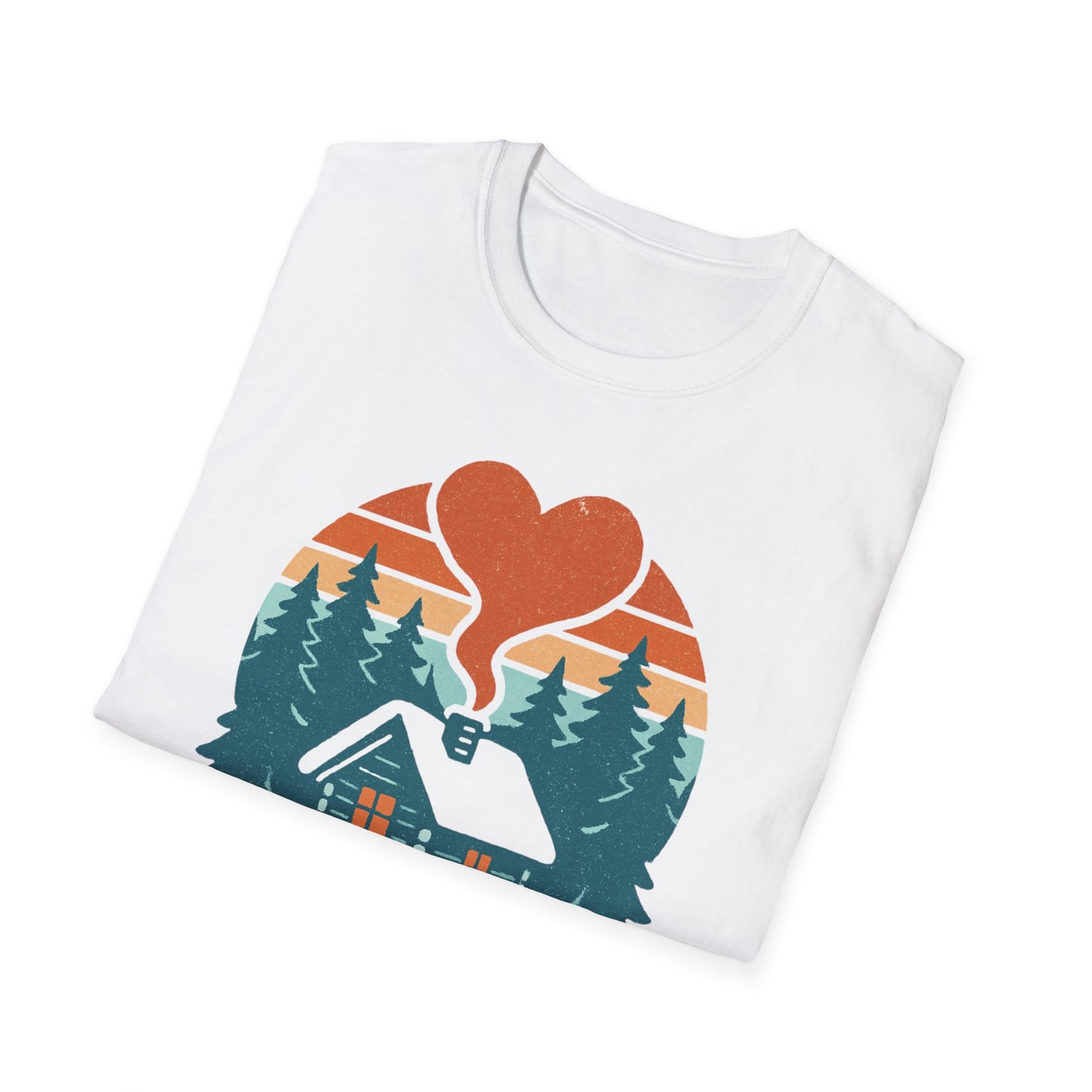Cozy Log Cabin Unisex T-Shirt.