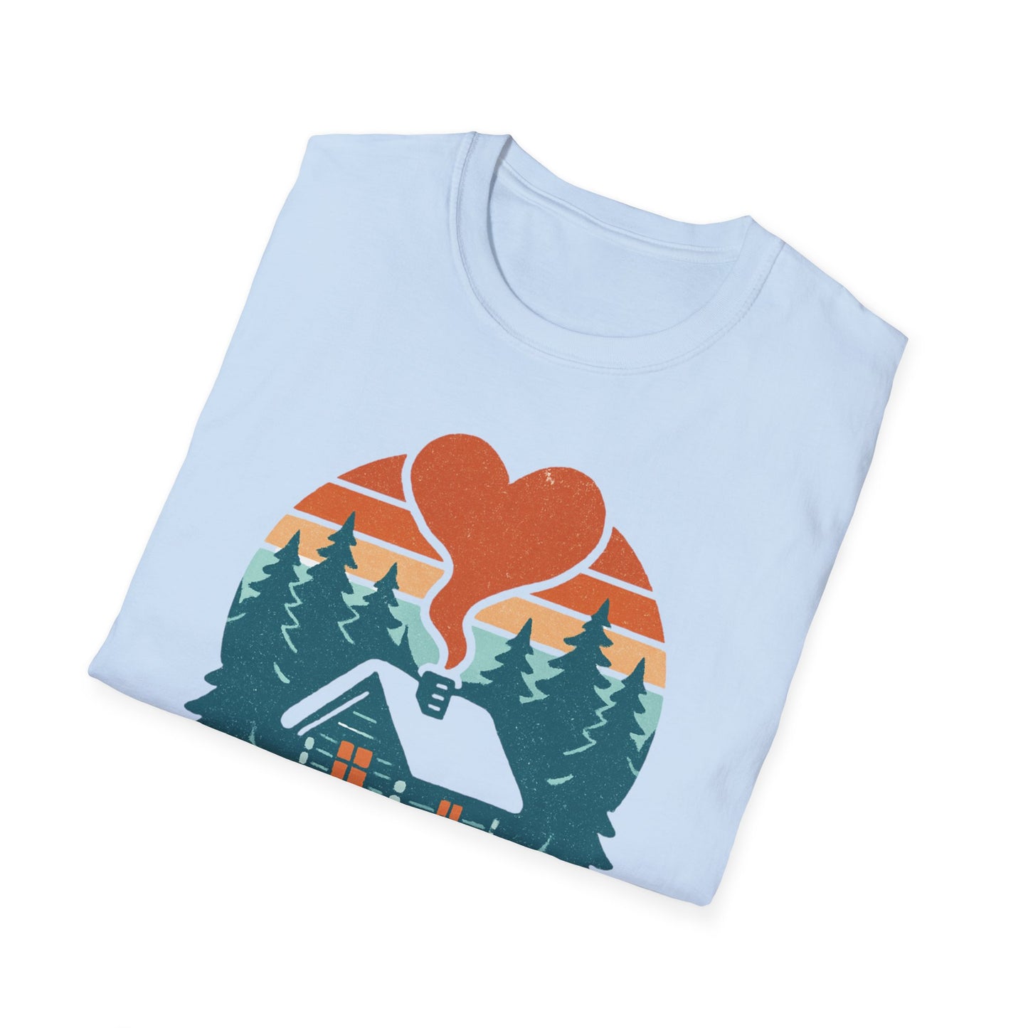 Cozy Log Cabin Unisex T-Shirt.