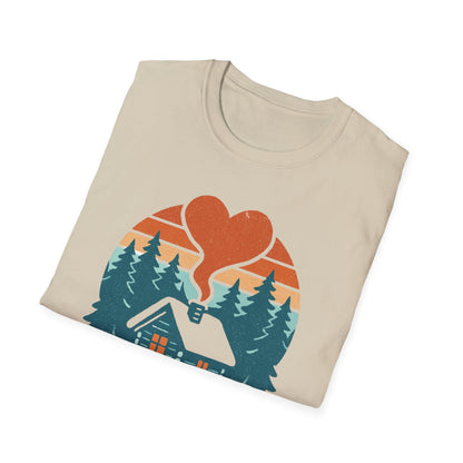 Cozy Log Cabin Unisex T-Shirt.
