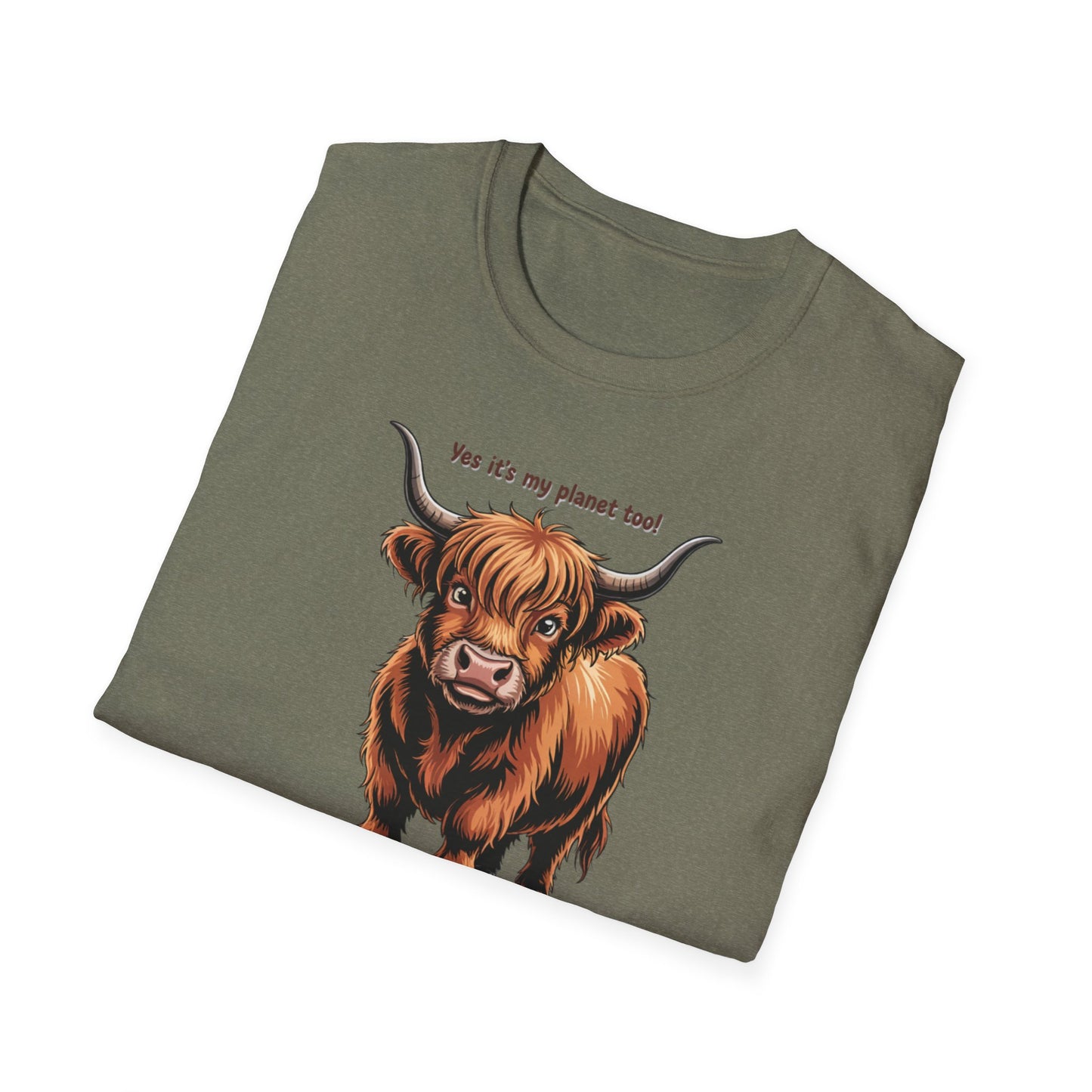 Nature Highland Cow  Unisex T-Shirt