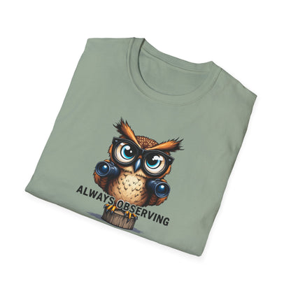 Observing Owl Unisex T-Shirt