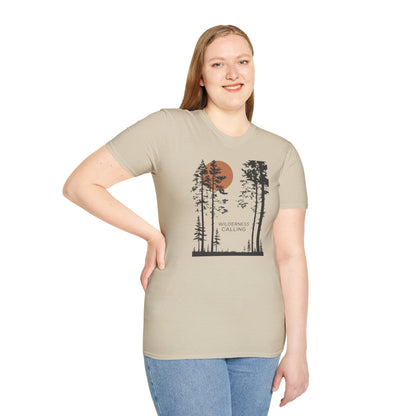 Pine Tree Moon  Unisex T-Shirt