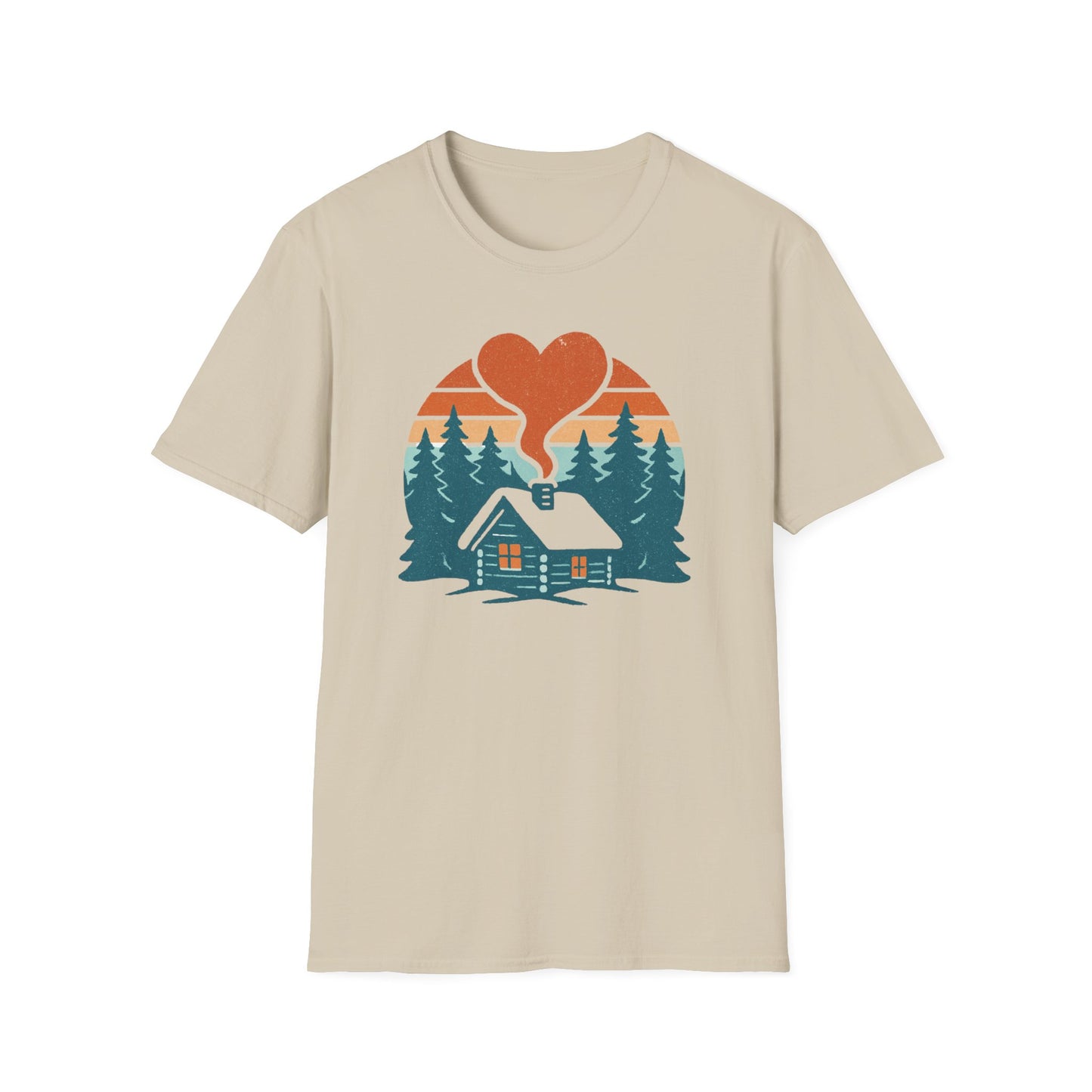 Cozy Log Cabin Unisex T-Shirt.