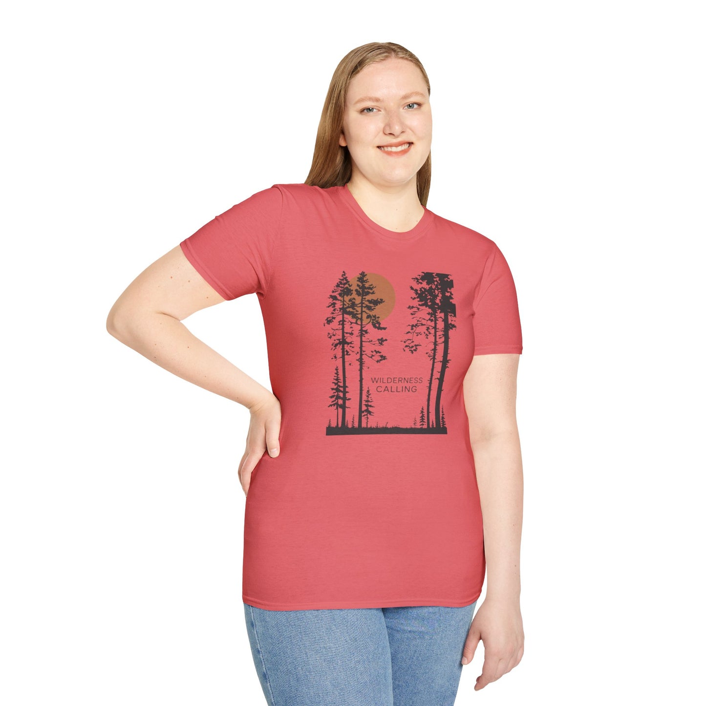 Pine Tree Moon  Unisex T-Shirt