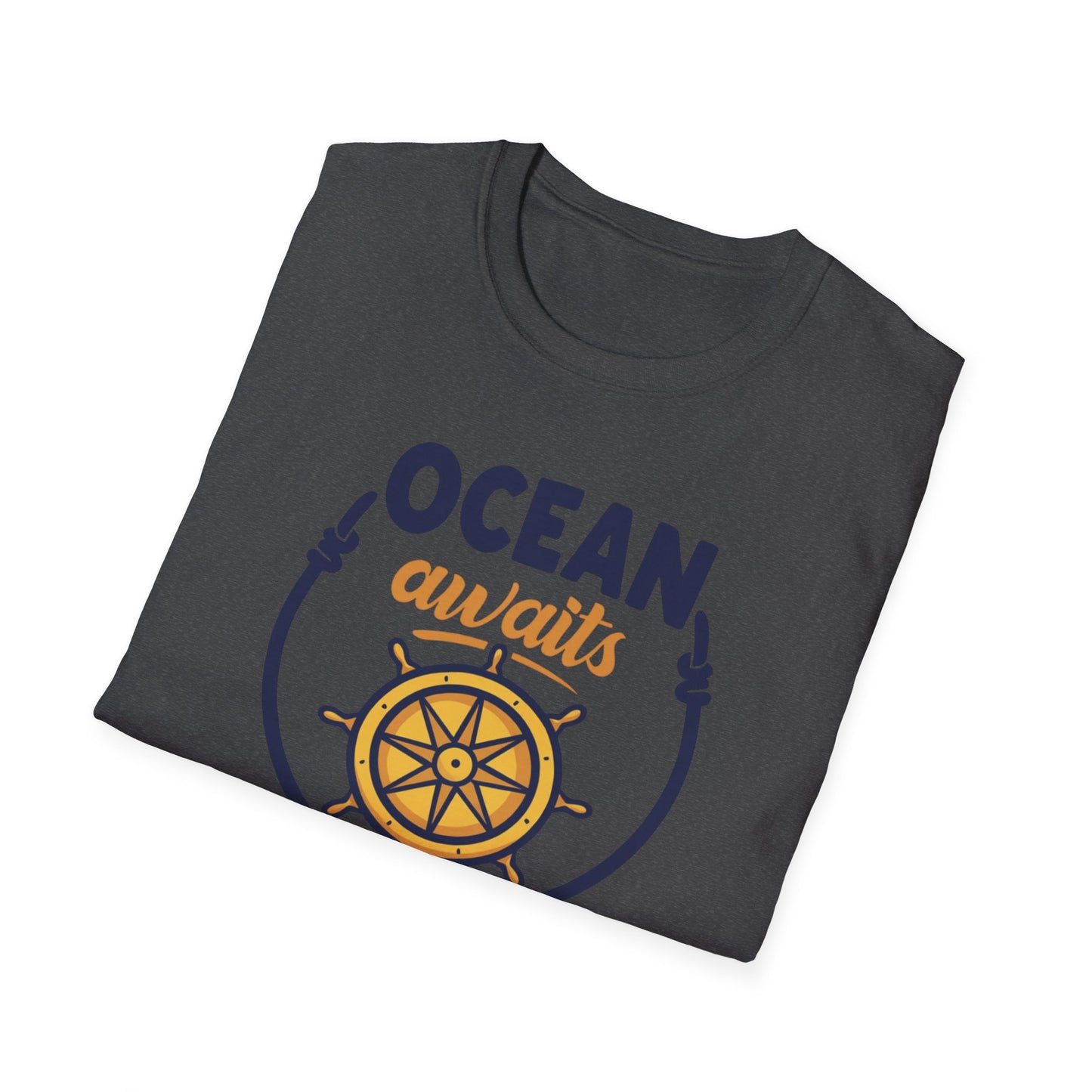 Ocean Awaits Compass, Unisex T-Shirt