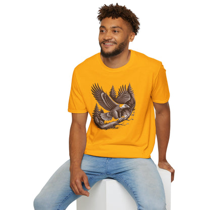 Majestic Eagle in Flight, Unisex T-Shirt