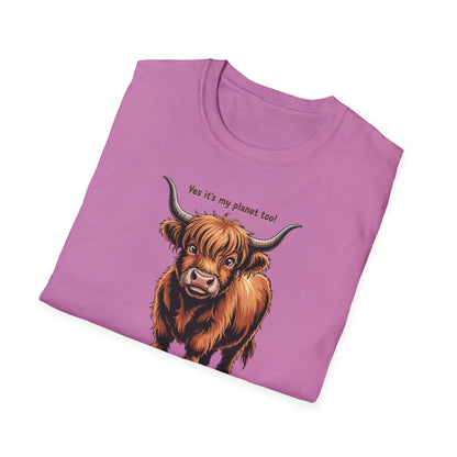 Nature Highland Cow  Unisex T-Shirt