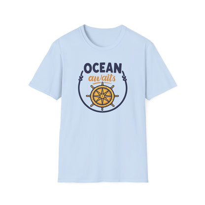 Ocean Awaits Compass, Unisex T-Shirt