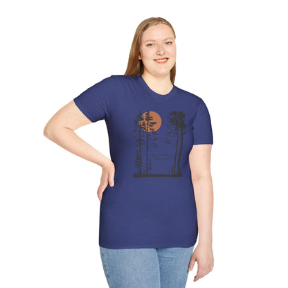 Pine Tree Moon  Unisex T-Shirt