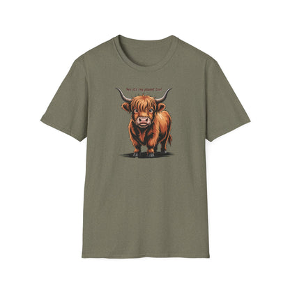 Nature Highland Cow  Unisex T-Shirt