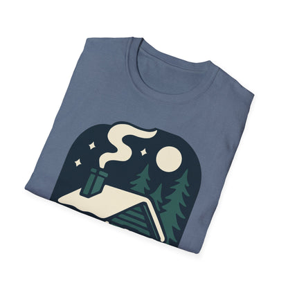 Winter Log Cabin Unisex T-shirt