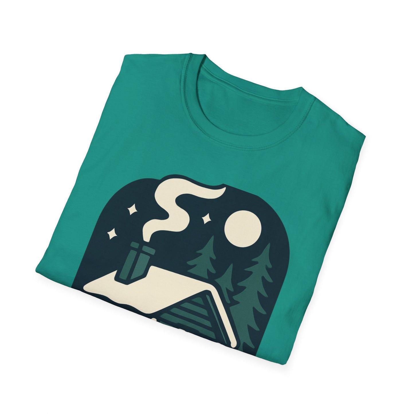 Winter Log Cabin Unisex T-shirt