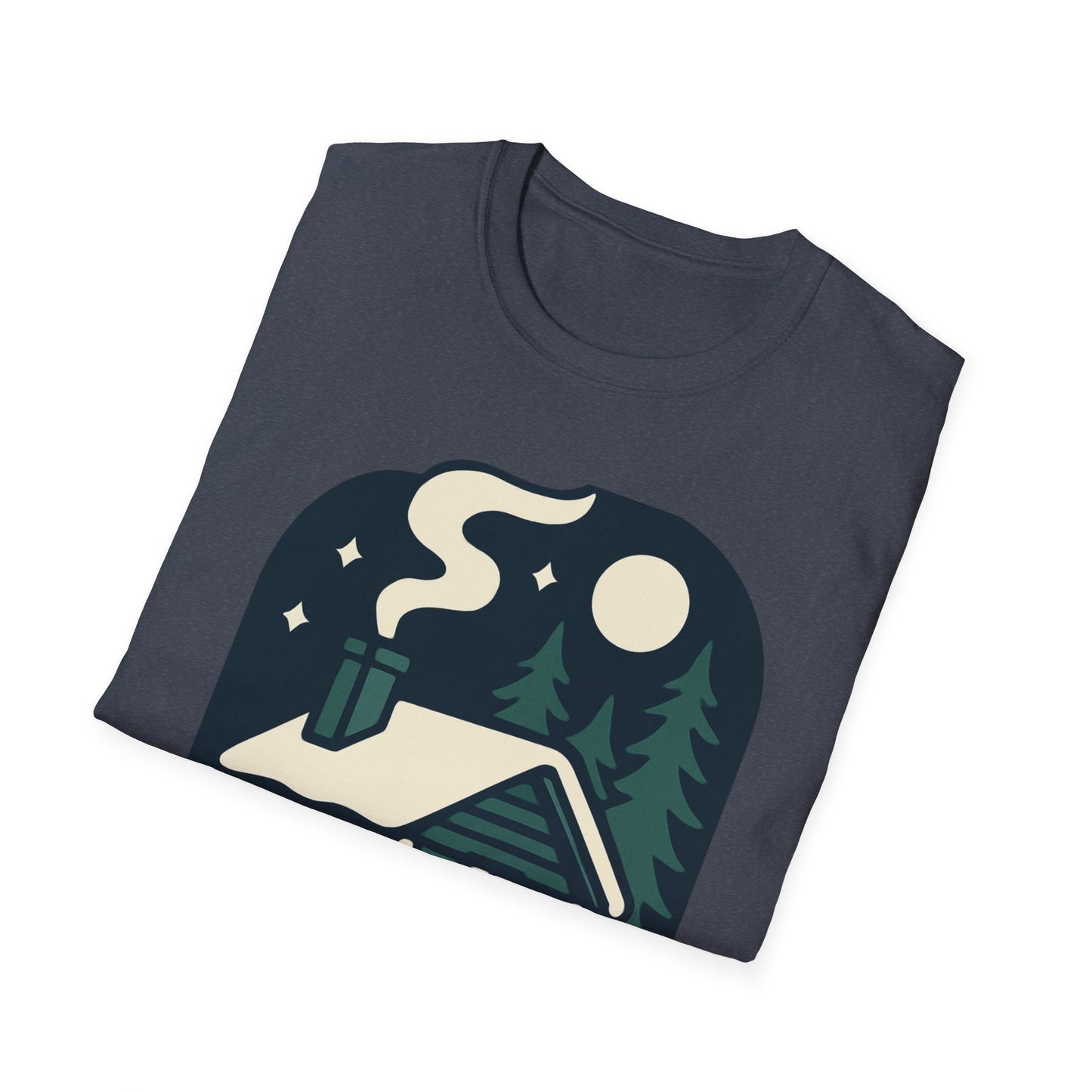 Winter Log Cabin Unisex T-shirt