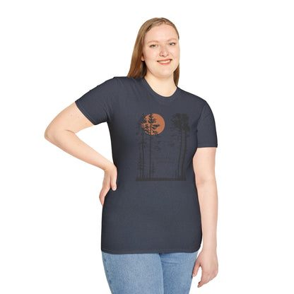 Pine Tree Moon  Unisex T-Shirt