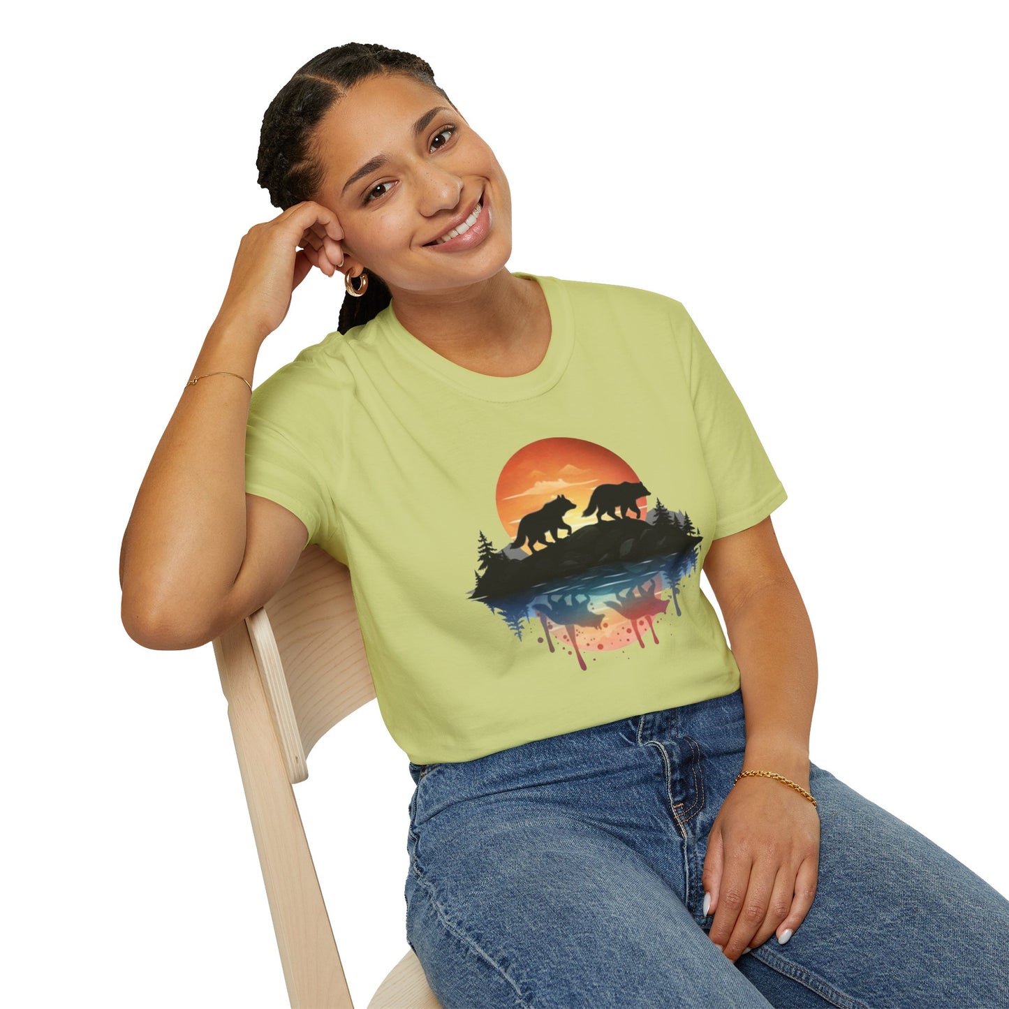 Wolf Pack Mountain Unisex T-Shirt