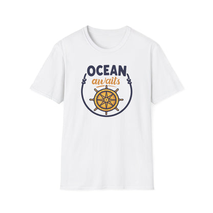 Ocean Awaits Compass, Unisex T-Shirt
