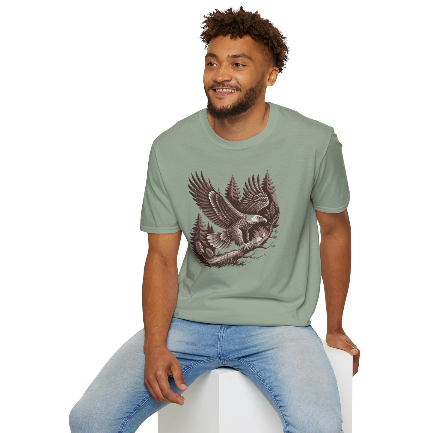 Majestic Eagle in Flight, Unisex T-Shirt