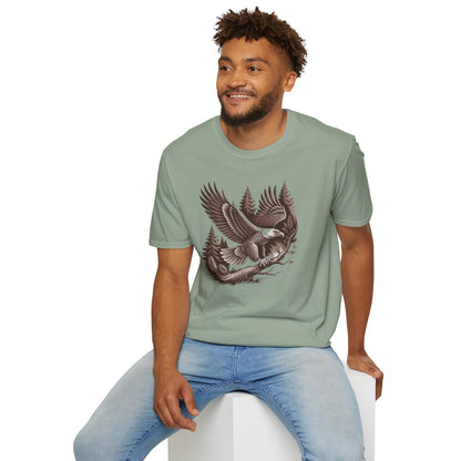 Majestic Eagle in Flight, Unisex T-Shirt