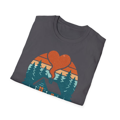 Cozy Log Cabin Unisex T-Shirt.