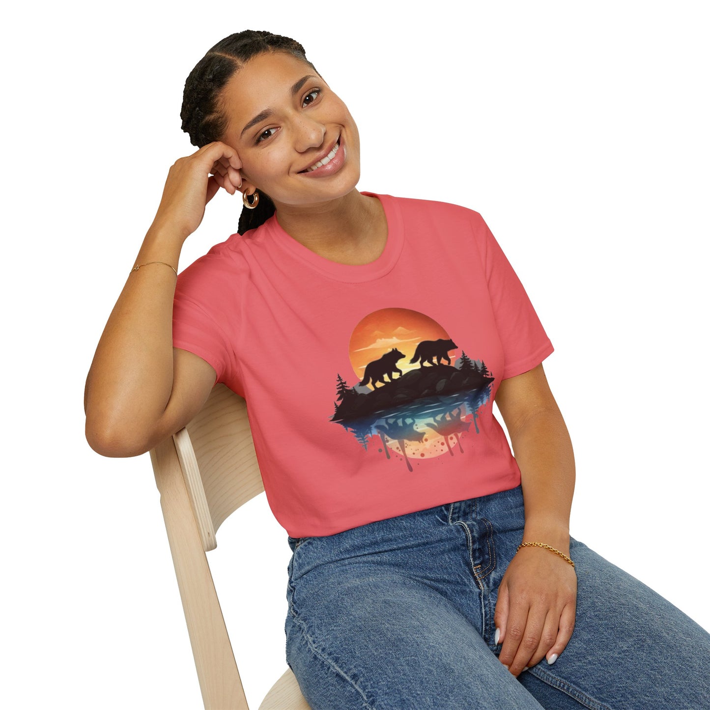 Wolf Pack Mountain Unisex T-Shirt