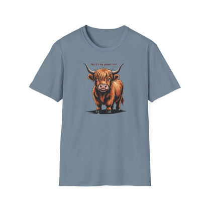Nature Highland Cow  Unisex T-Shirt
