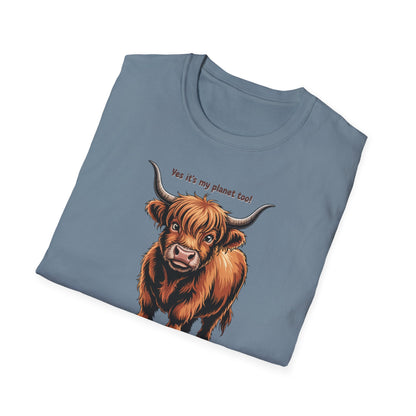 Nature Highland Cow  Unisex T-Shirt